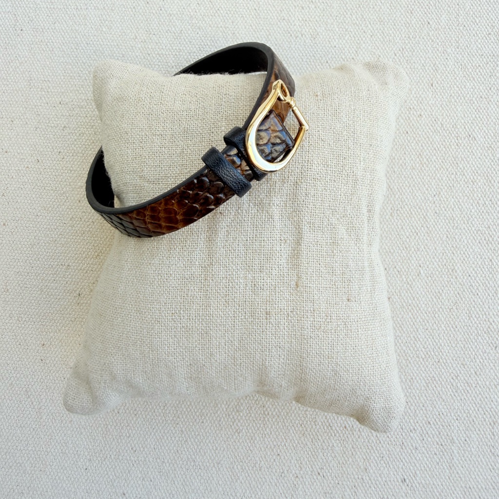 Single Leather Bracelet Band Keep CollectiveBlackBrown Texture Nip 16$
